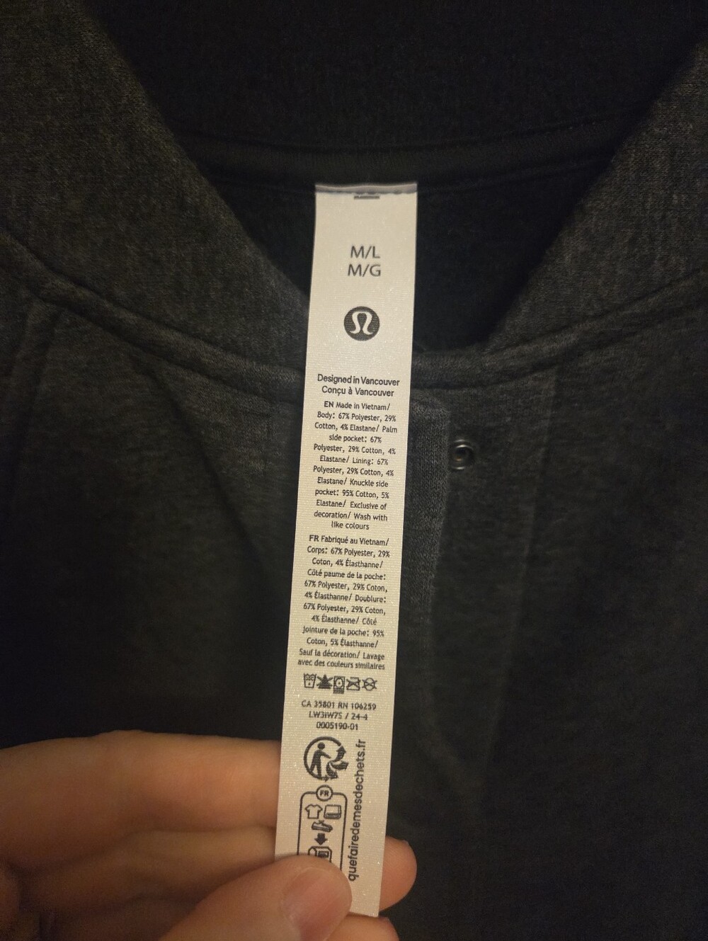 Lululemon Scuba Oversized Varsity Jacket Sz M/L Women's NWOT - Picture 3 of 7